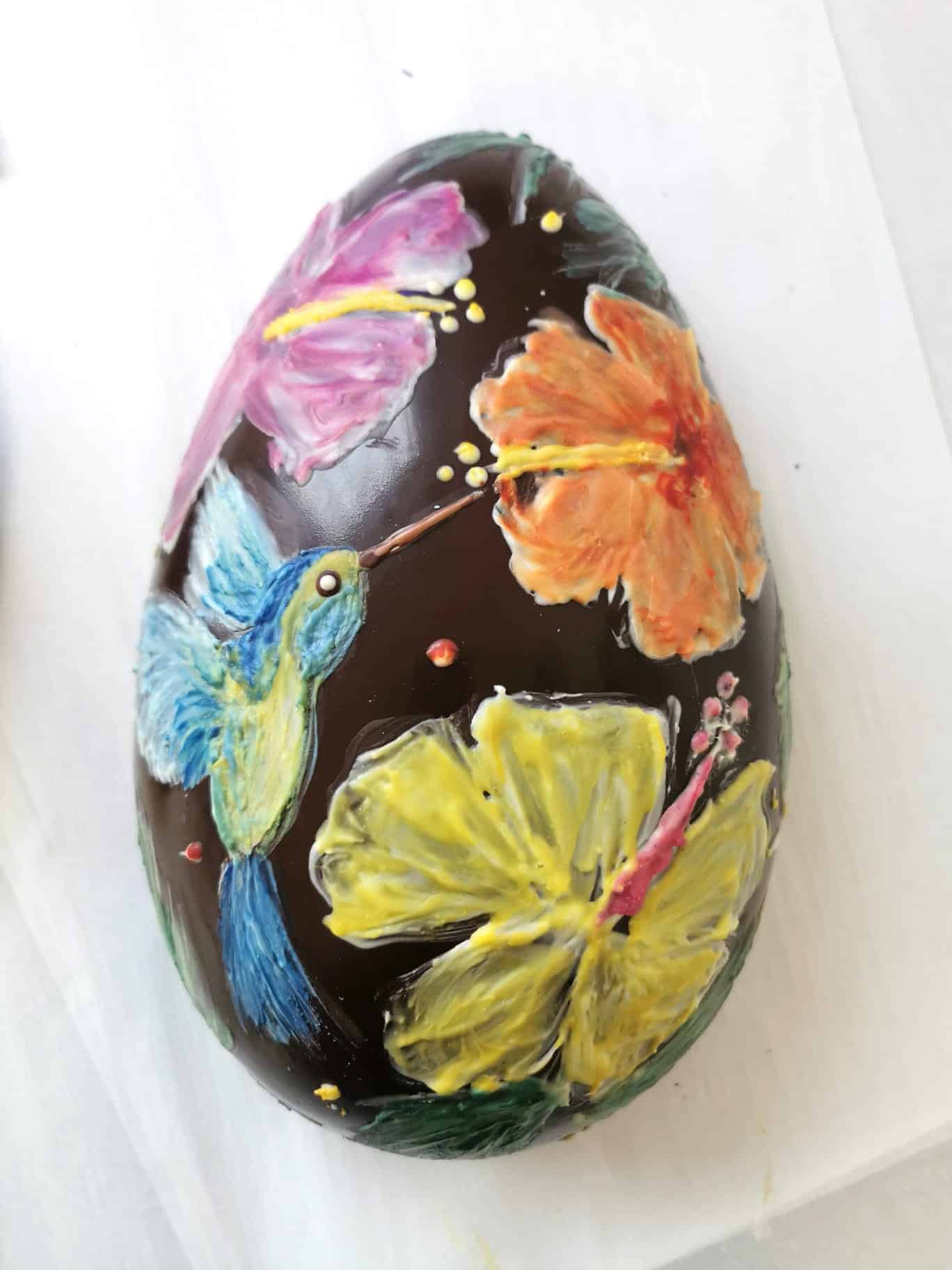 Peinture sur chocolat