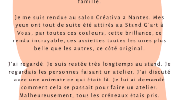 michèle animatrice peinture sur verre g art a vous mayenne