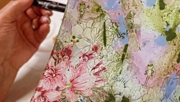 la peinture sous verre g art a vous waw c'est beau