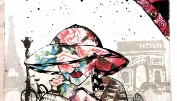 la dame au chapeau peinture et collage g art à vous