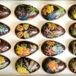 peinture sur chocolat