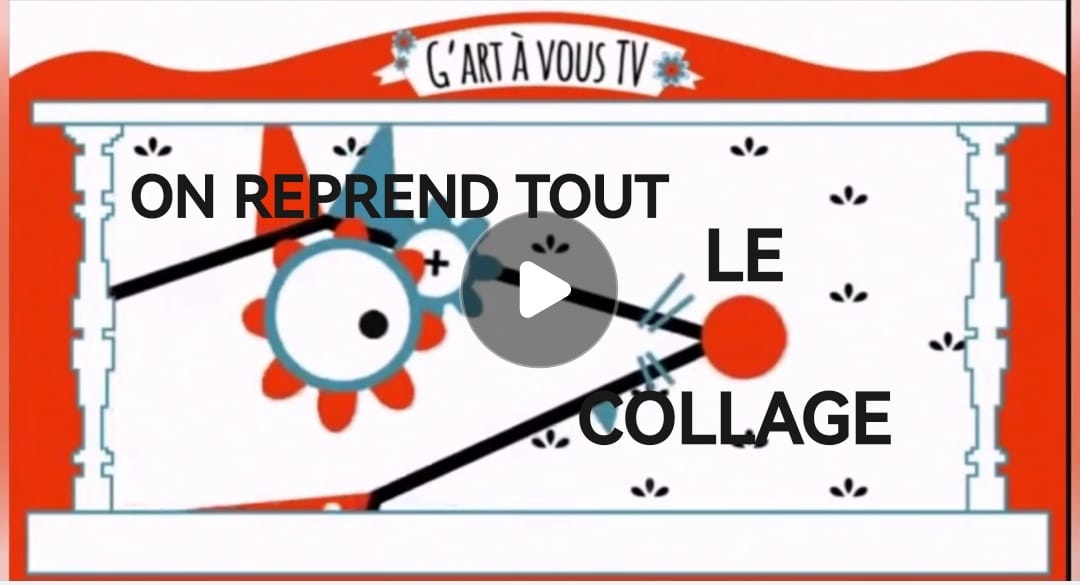 On reprend tout – La serviette et les différents collages